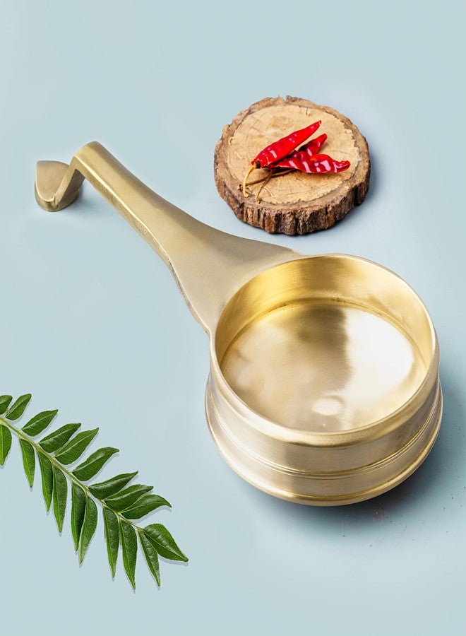80's Cookware مقلاة تادكا برونزية أصلية من ثمانينيات القرن الماضي، سعة 250 مل، بمقبض طوله 11 سم، أدوات ومقلاة برونزية لتحميص وقلي البطاطس، غير لاصقة وغير سامة. - Image 4
